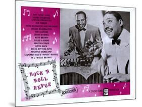 Rock 'N' Roll Revue, from Left: Lionel Hampton, Joe Turner, 1955-null-Mounted Art Print