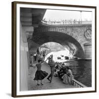 Rock 'n' Roll sur les Quais de Paris-Paul Almasy-Framed Giclee Print