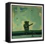 Rock'N'Roll Teddy Bear-Thomas MacGregor-Framed Stretched Canvas