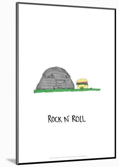 Rock 'n' Roll - Tom Cronin Doodles Cartoon Print-Tom Cronin-Mounted Giclee Print