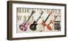 Rock 'N' Roll Wall-Steven Hill-Framed Art Print