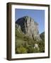 Rock of Castellane Towering Above a Small House-Chris Hellier-Framed Photographic Print