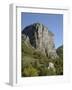 Rock of Castellane Towering Above a Small House-Chris Hellier-Framed Photographic Print