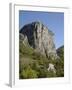Rock of Castellane Towering Above a Small House-Chris Hellier-Framed Photographic Print