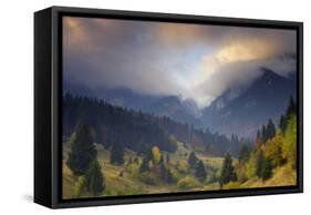 Rock of the King, Piatra Craiului National Park, Transylvania, Carpathian Mountains, Romania-Dörr-Framed Stretched Canvas