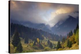 Rock of the King, Piatra Craiului National Park, Transylvania, Carpathian Mountains, Romania-Dörr-Stretched Canvas