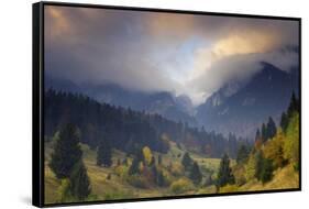 Rock of the King, Piatra Craiului National Park, Transylvania, Carpathian Mountains, Romania-Dörr-Framed Stretched Canvas