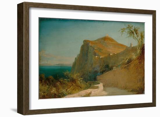 Rock of Tiberius, Capri-Carl Blechen-Framed Giclee Print