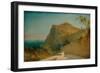 Rock of Tiberius, Capri-Carl Blechen-Framed Giclee Print