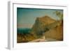 Rock of Tiberius, Capri-Carl Blechen-Framed Giclee Print