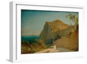 Rock of Tiberius, Capri-Carl Blechen-Framed Giclee Print