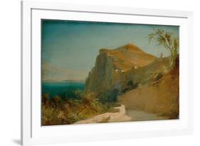 Rock of Tiberius, Capri-Carl Blechen-Framed Giclee Print