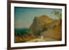 Rock of Tiberius, Capri-Carl Blechen-Framed Giclee Print