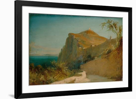 Rock of Tiberius, Capri-Carl Blechen-Framed Giclee Print