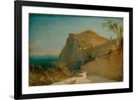 Rock of Tiberius, Capri-Carl Blechen-Framed Giclee Print