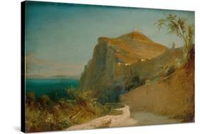 Rock of Tiberius, Capri-Carl Blechen-Stretched Canvas