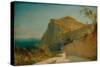 Rock of Tiberius, Capri-Carl Blechen-Stretched Canvas