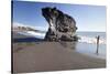 Rock on Puerto Naos Beach, Island of La Palma, Canary Islands, Spain-null-Stretched Canvas