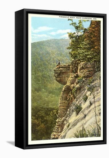 Rock Outcrop, Harrison, Arkansas-null-Framed Stretched Canvas