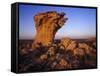 Rock Outcroppings in the Agate Fossil Beds National Monument, Nebraska, USA-Chuck Haney-Framed Stretched Canvas