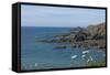 Rock Outcrops at Hartland Quay, North Cornwall, England, United Kingdom, Europe-James Emmerson-Framed Stretched Canvas