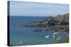 Rock Outcrops at Hartland Quay, North Cornwall, England, United Kingdom, Europe-James Emmerson-Stretched Canvas