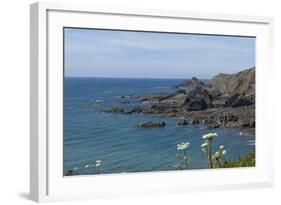 Rock Outcrops at Hartland Quay, North Cornwall, England, United Kingdom, Europe-James Emmerson-Framed Photographic Print