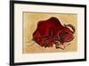 Rock Painting of a Bison, Late Magdalenian, 13000 BC-null-Framed Giclee Print
