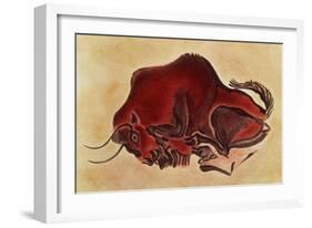 Rock Painting of a Bison, Late Magdalenian, 13000 BC-null-Framed Giclee Print