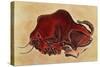 Rock Painting of a Bison, Late Magdalenian, 13000 BC-null-Stretched Canvas