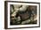 Rock Painting of a Black Bull, circa 17000 BC-null-Framed Giclee Print