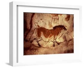 Rock Painting of a Horse, circa 17000 BC-null-Framed Giclee Print