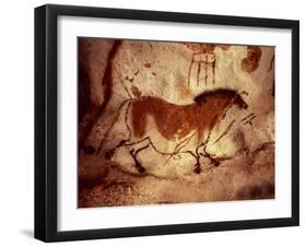 Rock Painting of a Horse, circa 17000 BC-null-Framed Giclee Print