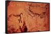 Rock Painting of a Hunting Scene, circa 17000 BC-null-Framed Stretched Canvas