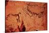 Rock Painting of a Hunting Scene, circa 17000 BC-null-Stretched Canvas