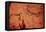 Rock Painting of a Hunting Scene, circa 17000 BC-null-Framed Stretched Canvas