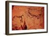 Rock Painting of a Hunting Scene, circa 17000 BC-null-Framed Giclee Print