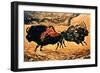 Rock Painting of Bison, circa 17000 BC-null-Framed Giclee Print