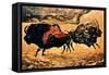 Rock Painting of Bison, circa 17000 BC-null-Framed Stretched Canvas