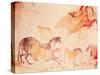 Rock Painting of Horses, C.17000 BC (Cave Painting)-Prehistoric-Stretched Canvas