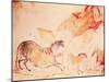 Rock Painting of Horses, C.17000 BC (Cave Painting)-Prehistoric-Mounted Giclee Print