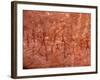 Rock Painting of Hunting Scene, Sahara-Michele Molinari-Framed Photographic Print