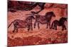 Rock Painting of Tarpans (Ponies), circa 17000 BC-null-Mounted Giclee Print