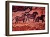 Rock Painting of Tarpans (Ponies), circa 17000 BC-null-Framed Giclee Print