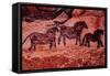 Rock Painting of Tarpans (Ponies), circa 17000 BC-null-Framed Stretched Canvas