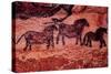 Rock Painting of Tarpans (Ponies), circa 17000 BC-null-Stretched Canvas