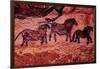 Rock Painting of Tarpans (Ponies), circa 17000 BC-null-Framed Giclee Print