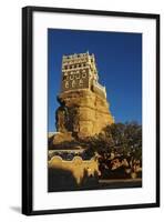 Rock Palace (Dar Al Hajar), Wadi Dhar, Yemen, Middle East-Bruno Morandi-Framed Photographic Print