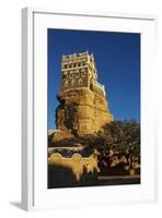 Rock Palace (Dar Al Hajar), Wadi Dhar, Yemen, Middle East-Bruno Morandi-Framed Photographic Print