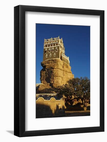 Rock Palace (Dar Al Hajar), Wadi Dhar, Yemen, Middle East-Bruno Morandi-Framed Photographic Print